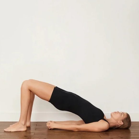 Mango Black Ribbed Bodysuit - Picture 1 of 15